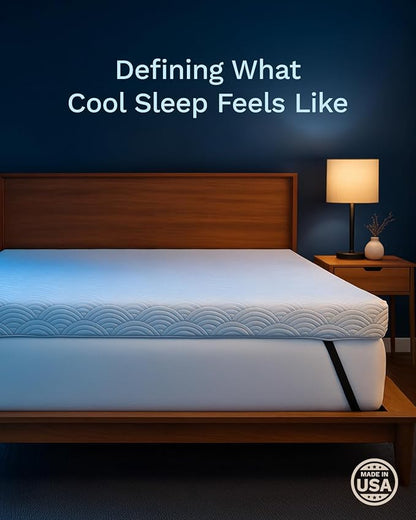 ViscoSoft 4 Inch Active Cooling Memory Foam Mattress Topper Cal King - Select Copper-Infused Mattress Pad