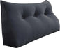 8 lbs Thickened Twin Wedge Pillow Headboard College Dorm Bed Velvet Wedge Pillow Backrest Triangular Headboard Pillows with Side Pocket, Dorm Bedding Essentials for Girls & Boys