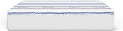 Vibe Gel Memory Foam Mattress, Fiberglass Free, 12-Inch CertiPUR-US Certified Bed-in-a-Box, California King, White