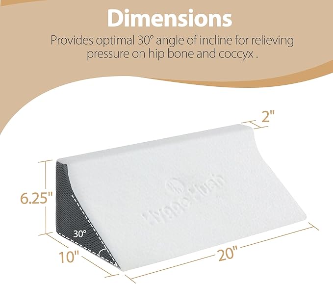 Side Wedge Pillow for Sleeping, Side Sleeper Body Back Positioners for Back Pain, Preventing Bedsores, After Surgery, Pregnancy Support, Ankle Support, Bed Wedge Pillow for Side Sleepers