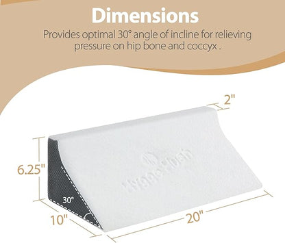 Side Wedge Pillow for Sleeping, Side Sleeper Body Back Positioners for Back Pain, Preventing Bedsores, After Surgery, Pregnancy Support, Ankle Support, Bed Wedge Pillow for Side Sleepers