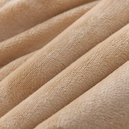 NANPIPER Reversible Sherpa Flannel Blanket Super Soft Fuzzy Lightweight Fleece Microfiber for Bed/Couch (50"x60",Beige)