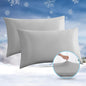 Avolare Cooling Pillow Cases, 2 Pack Arc-Chill Q-max>0.5 Cool King Size Summer Pillow Cover for Hair Skin, Soft Silky 20" x 36" Stain Pillowcase Protector with Zipper - Gray
