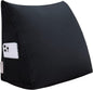 Johnear Headboard Pillow no Buttons Velvet Large Rest Reading Wedge Pillows Triangular Bed Support Bolster Upholstered Backrest Positioning Lumbar Cushion with Removable Cover