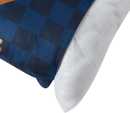 Northwest Harry Potter Hogwarts Bed Pillow - Cloud-Like Filled Bed Pillow for Sleeping with Removable Cover - 20" x 30" Full Size Pillow for Kids with Popular Characters