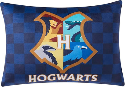 Northwest Harry Potter Hogwarts Bed Pillow - Cloud-Like Filled Bed Pillow for Sleeping with Removable Cover - 20" x 30" Full Size Pillow for Kids with Popular Characters