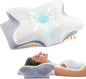 Cervical Pillow for Neck and Shoulder, Ergonomic Contour Memory Foam Pillows for Sleeping with Washable Pillowcase, Cooling Neck Support Pillow for Side Back Stomach Sleeper