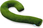 Body Pillow for Adults - Soft Long Bed Pillows Insert for Sleeping - Shredded Memory Foam and Removable Washable Cover - Swan Shaped Side Sleeper Pregnancy Pillow 49 Inch (Green)