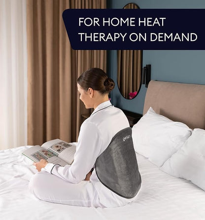GENIANI XL Electric Heating Pad for Back Pain & Cramps Relief, 15"x24" Electric Throw with Auto Shut-Off, Adjustable Strap, Soft Fabric, Ideal for Lower Back & Stomach – Gift for Women & Men