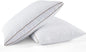 WOLKI Goose Down Feather Pillows, Pillows King Size Set of 2, 100% Soft Cotton Cover Bed Pillows, Hotel Pillow for Back, Stomach or Side Sleepers