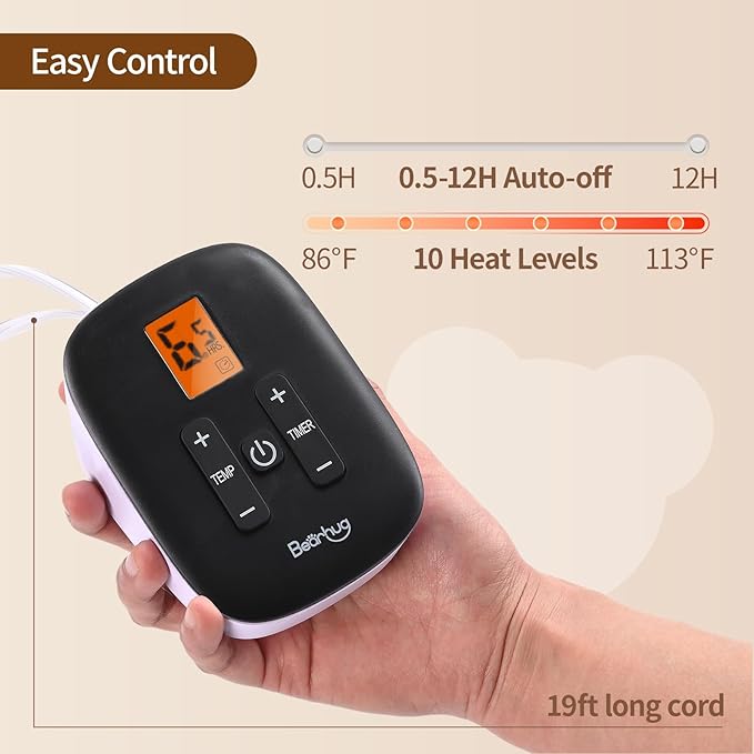 Bearhug Electric Blanket King Size 100" x 90", Dual Controller Heated Blanket, Velvet & Sherpa, 10-Heating Level & 0.5-12H Auto Off, Over-Heat Protect, ETL, Machine Washable