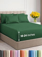 Extra Deep King Sheet Set - 6 Piece Breathable and Cooling Sheets - Hotel Luxury Bed Sheets Set - Easy Fit - Soft, Wrinkle Free and Comfy Sheets Set - Emerald Green Sheet Set with Extra Deep Pockets