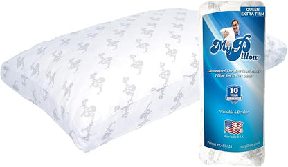 MyPillow Bedding Bed Pillows for Sleeping Queen Size, Gusseted for Back, Stomach or Side Sleepers - My Pillow Premium Pillow [Queen, Most Firm]