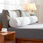 SyMax 7.8"x76" Body Pillow for King Bed, Memory Foam Bolster w/Removable Velvet Cover, Headboard Gap Filler Pillow, White