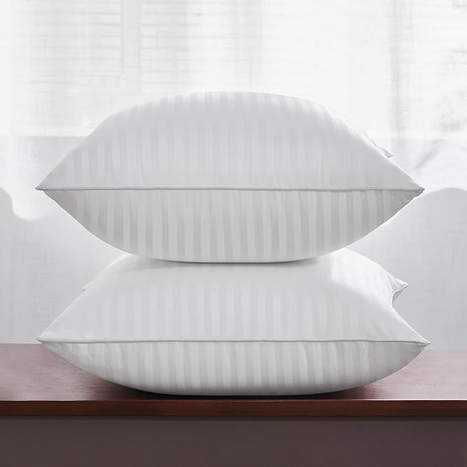 Oubonun 16 x 16 Throw Pillow Inserts, Firm and Fluffy Decorative Square Pillows for Couch Bed Sofa with Soft Cotton Cover White Cushion with Down Alternative Pack of 4