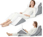 4pcs Wedge Pillow Set,Wedge Pillows for Back Pain Relief and Leg Pain,Wedge Pillow for Legs Swelling,Back Support, Post Surgery Recovery