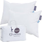 Lincove Signature 100% Canadian White Down Pillow - Luxury Sleeping Bed Pillow for Back, Stomach & Side Sleepers - 800 Fill Power, 500 Thread Count, Made in Canada, Standard - Medium, 2 Pack