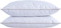 puredown® Goose Feathers and Down Pillow with Diamond Quilting with 100% Cotton Cover, Pack of 2, Standard Size