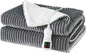Electric Heated Blanket Throw Size, Washable Blanket Warmer for Home for Adults, Fast Heating Super Cozy Soft Flannel 50" x 60", 9 Heat Levels, 1-9H Auto-Off, ETL Certified, Silver