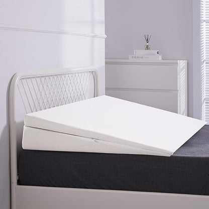 SUNYRISY Adjustable Wide Size Bed Wedge Pillow, Wedge Mattress Topper with Washable Cover, Mattress Wedge Lifter, Inclined Mattress Elevator for Acid Reflux, Neck & Back Pain, Anti-snoring, King