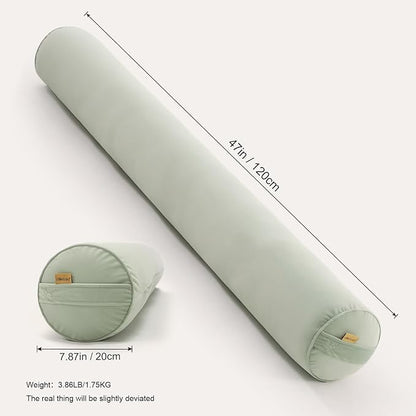 Cuddle Pillow – Body Pillow for Adults, Long Bolster Pillow for Bed, Soft & Supportive for Restful Sleep,47 x 7.87 Inches,Celadon Green