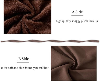 WhatsBedding Memory Foam Body Pillow with Plush Fuzzy Cover, Full Body Pillow for Adults, Long Pillow for Sleeping, Soft Pillow Fluffy Supportive