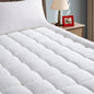 EASELAND Mattress Pad OlympicQueen Pillow Top Mattress Cover Quilted Fitted Protector Cotton Top 8-21" Deep Pocket Mattress Topper (66x80 Inches)