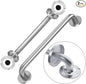 Handicap Grab Bars, 2 Pack 16 Inch Shower Grab Bar for Seniors, 304 Stainless Steel ADA Grab Bars for Bathtubs and Showers, Toilet, Safety Shower Handles for Elderly, Disabled, Injury (Brushed Nickel)