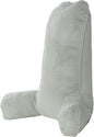 Home Soft Things Fox Faux Fur Bedrest Reading Pillow with DIY Filling, Need Assembly, Backrest Armrest Pillow Chair Back Support for Sitting up in Bed, Moonstruck, 28" x 30" x 17"
