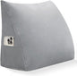 Wedge Pillow Headboard Reading Pillow Triangular Backrest Support Pillow for Sitting in Bed Positioning Support Pillow for Sofa Daybed Removable Cover