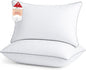 Sasttie King Size Pillows Set of 2, Bed Pillows for Side, Back, and Stomach Sleepers - Oeko-Tex Certified Supportive Down Alternative Plump Filling - Hotel Quality and Machine Washable, 2 Pack