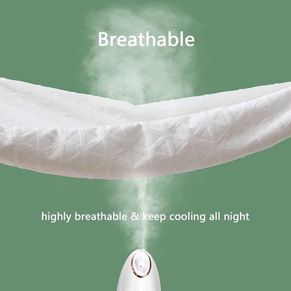 Premium Waterproof Mattress Protector California King Size, Breathable Bed Cover 3D Air Fabric Cooling Mattress Pad Cover Smooth Soft Noiseless Washable, 8''-21'' Deep Pocket (White)