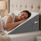 12 inch Bed Wedge Pillow for Adults Seniors, Cooling Memory Foam Incline Pillow for Sleeping, Reading & Resting, Back Support and Leg Elevation, Ideal for Couch, Bedroom & Living Room