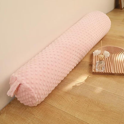 Long Body Pillow Pink Large Bolster Pillows for Adults with Zipper Long Round Cervical Roll Cushions Round Cylinder Cushion for Bed Neck Leg Pain Relief Pregnant Hugging Sleeping 59Inch