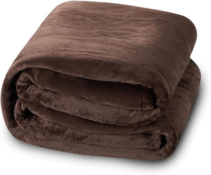 Electric Heated Blanket Full Size 72”x84”,Cozy Soft Warmth with 5 Heating Settings 10 Hours Auto-Off, Long Cord Energy-Saving, for Bed, Fast Heating Machine Washable, Dark Brown