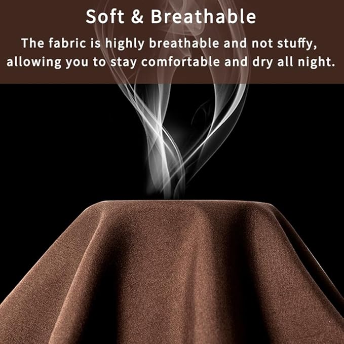2 Pack Body Pillowcase 20 x 48 Inches Soft Comfortable Not Shrink Microfiber Body Pillow Cover, Coffee Body Pillow Cover with Hidden Zipper Closure