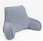 Super Soft Assembly Needed DIY Backrest Reading Bed Rest Pillow with Arms and Pockets 18" H for Sitting in Bed Couch Sofa, Removable Cover and Filling Seprated Set, 20" x 18" x 17", Lilac Grey