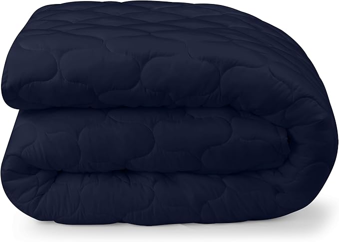 Utopia Bedding Waterproof Mattress Protector, King Mattress Pad, Noiseless Quilted Fitted Cover with Deep Pocket Stretches up to 16 Inches (Navy)