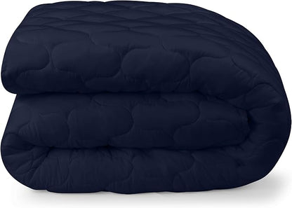 Utopia Bedding Waterproof Mattress Protector, King Mattress Pad, Noiseless Quilted Fitted Cover with Deep Pocket Stretches up to 16 Inches (Navy)