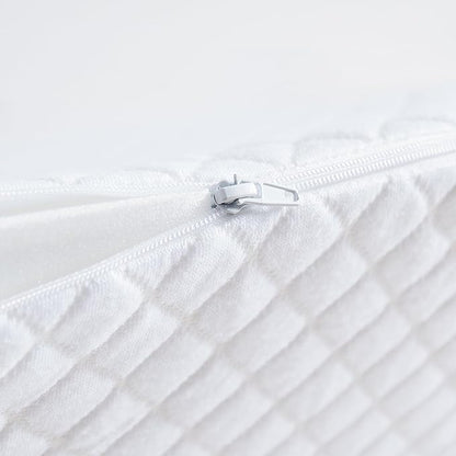 Wedge Pillow Headboard Full Size - Ergonomic Support for Sleeping, Post-Surgery, Acid Reflux Relief, and More - CertiPUR-US Certified Memory Foam & Removable Cover, Wedge for Headboard Gap, Full