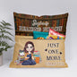 ENCYCOM Personalized Book Reading Pocket Pillow - Custom Reading Pillows with Name – Uniqua Gift for Bookworm Girls, Women Who Love Books, Perfect for Bed or Cozy Corner (Reading Pillow 06)