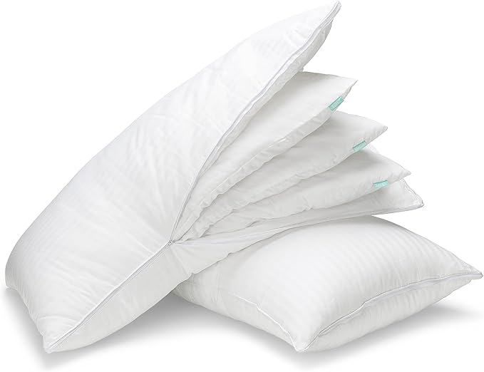 EverSnug Adjustable Layer Luxury Set of 2 Pillows for Side, Front & Back Sleepers, Cooling Hotel Pillows with 3 Layers, Down Alternative Pillow for Sleeping, Neck & Back Support (King)