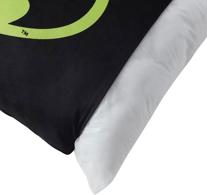 Northwest Batman Signal Bed Pillow - Cloud-Like Filled Bed Pillow for Sleeping with Removable Cover - 20" x 30" Full Size Pillow for Kids with Popular Characters