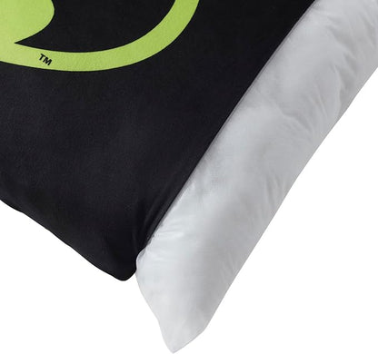 Northwest Batman Signal Bed Pillow - Cloud-Like Filled Bed Pillow for Sleeping with Removable Cover - 20" x 30" Full Size Pillow for Kids with Popular Characters