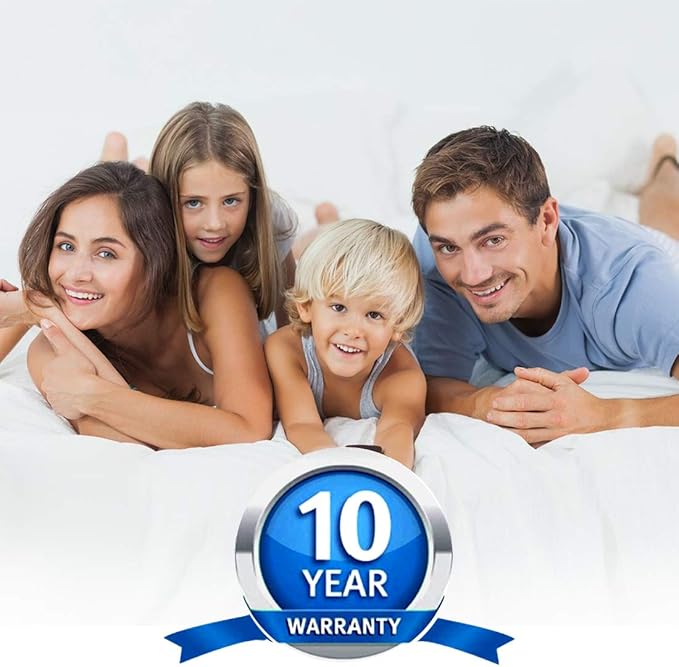 King Size Waterproof Mattress Cover, Premium Terry Top Mattress Cover, Breathable, Noiseless, Cooing & Machine-Washable Bed Cover with 21" Deep Pocket