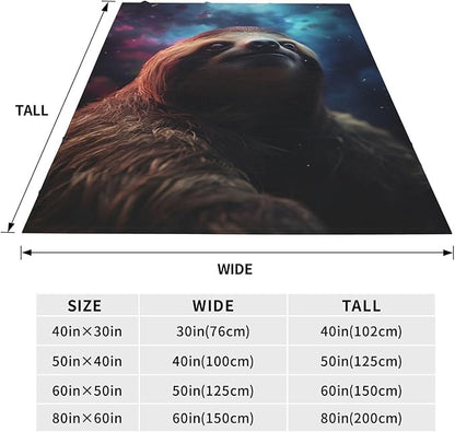 Cute Galxay Sloth Blanket Gifts for Kids Adults Women Flannel Throw Blankets for Home Couch Bed Sofa Soft Fuzzy Lightweight Decor All Season 50x40 Inches