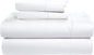 LANE LINEN Ultra Soft Queen Size Sheets Set,100% Egyptian Cotton Mercerized Fully Elasticized with French Seam on Fitted Hotel Like Thick Luxury Bed Sheets Queen Size - Brilliant White