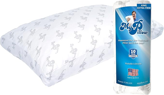 MyPillow Bedding Bed Pillows for Sleeping King Size, Gusseted for Back, Stomach or Side Sleepers - My Pillow Premium Pillow [King, Most Firm]