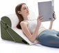 Wedge PillowSet for After Surgery, 3 PCS Bed Wedge Pillow for Sleeping, Memory Foam Orthopedic Back Pillow for Pain Relief and Acid Reflux, Adjustable Post Surgery Pillow Green