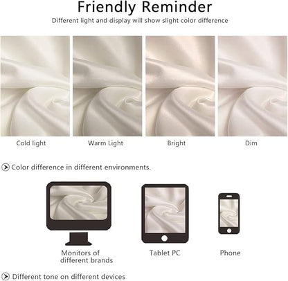 Silk Pillow Cases 2 Pack, Mulberry Silk Pillowcases Standard Set of 2, Smooth, Anti Acne, Both Sides Natural Silk Satin Pillow Cases for Sleeping Women 2 Pack with Zipper, Taupe